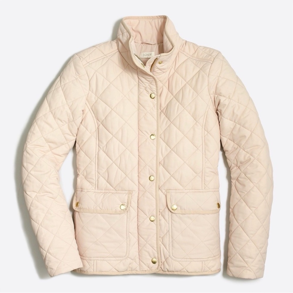 J CREW Quilted Cream Women's Jacket — make an offer!